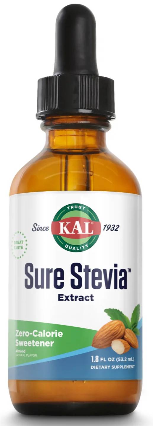 KAL: Sure Stevia Extract Almond 1.8 oz Liquid