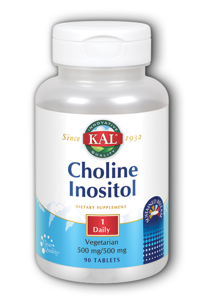 Kal: Choline  Inositol 500  500 SR 90ct