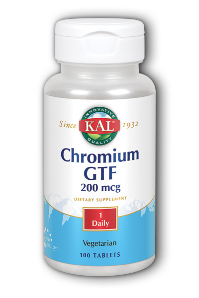 Kal: GTF Chromium 100ct 200mcg