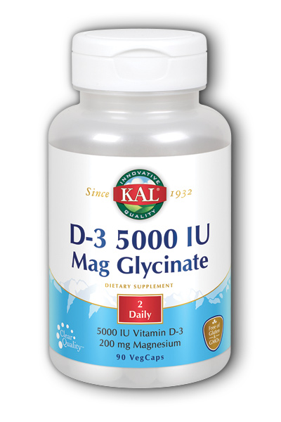 XtraActiv D-3 Mag Glycinate (5000 iu) 90 ct Vcp from KAL