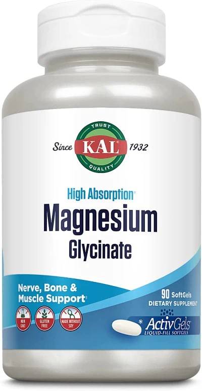 Kal: Magnesium Glycinate 315mg 90 ActiveGels