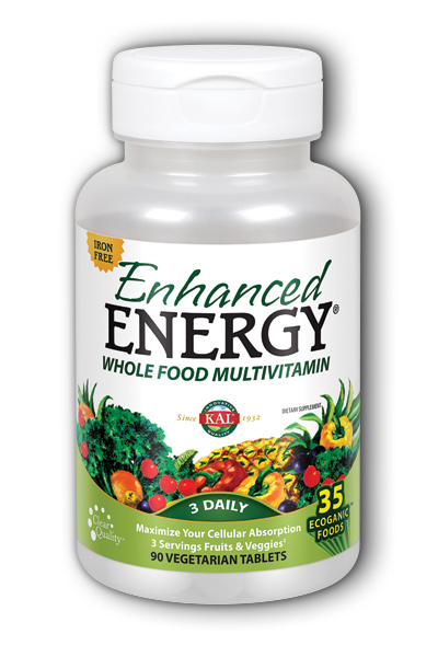 Kal: KAL Enhanced Energy with Lutein Iron-free 90ct