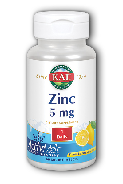 Zinc ActivMelt 5 mg, 60 ct