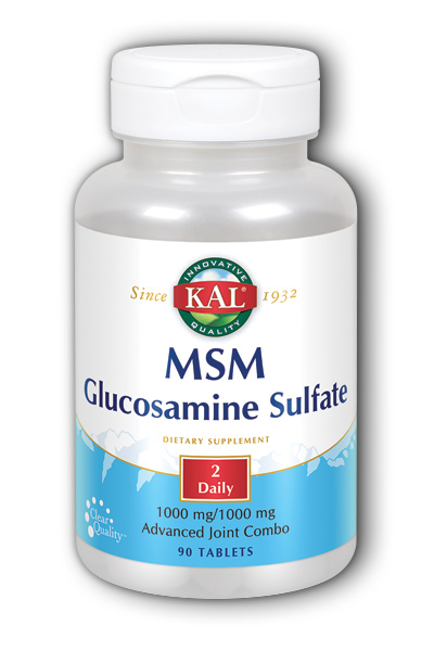 Kal: MSM with Glucosamine Sulfate 90ct