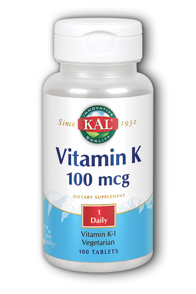 Vitamin K 100mcg, 100ct 100mcg