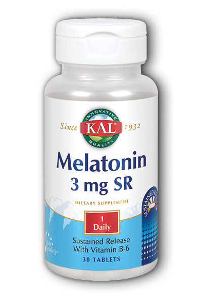 Kal: Melatonin-3 Sustained Release 30ct 3mg