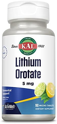 KAL: Lithium Orotate ActivMelt (Lemon Lime) 90 ct Loz