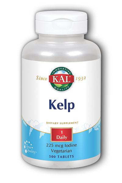 Kelp Iodine 500ct 225mcg from Kal
