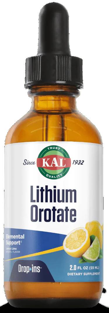 KAL: Lithium Orotate Dropins 4mg 2 fl oz