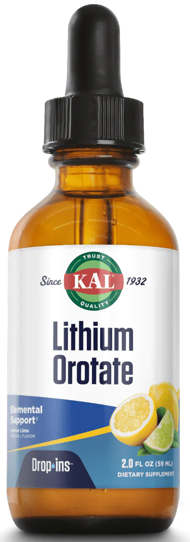KAL: Lithium Orotate Dropins 4mg 2 fl oz