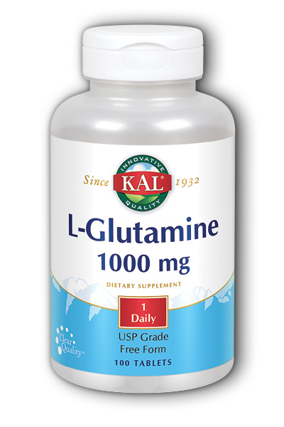 Kal: L-Glutamine 100ct 1000mg