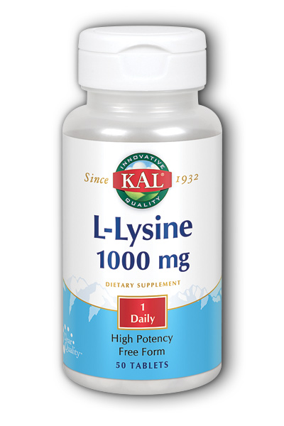 Kal: L-Lysine 50ct 1000mg