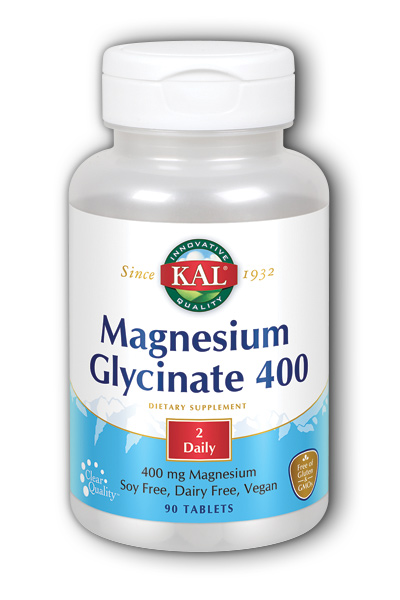 Kal: Magnesium Glycinate 400 90ct 400mg