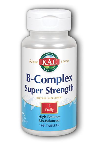 Kal: Super Strength B Complex 100ct