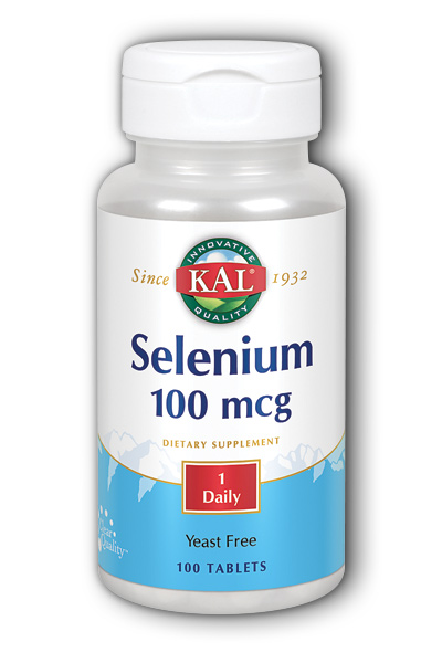 Kal: Selenium-100 Yeast-Free 100ct 100mcg
