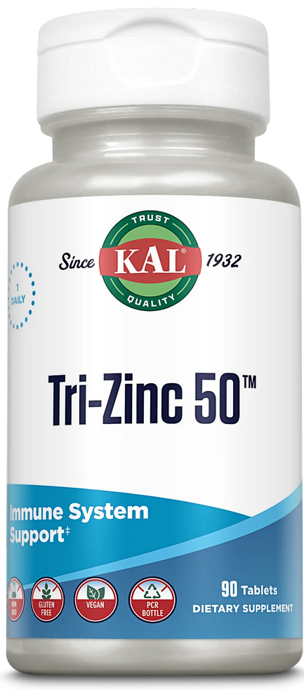 Kal: Tri-Zinc 50 90ct 50mg