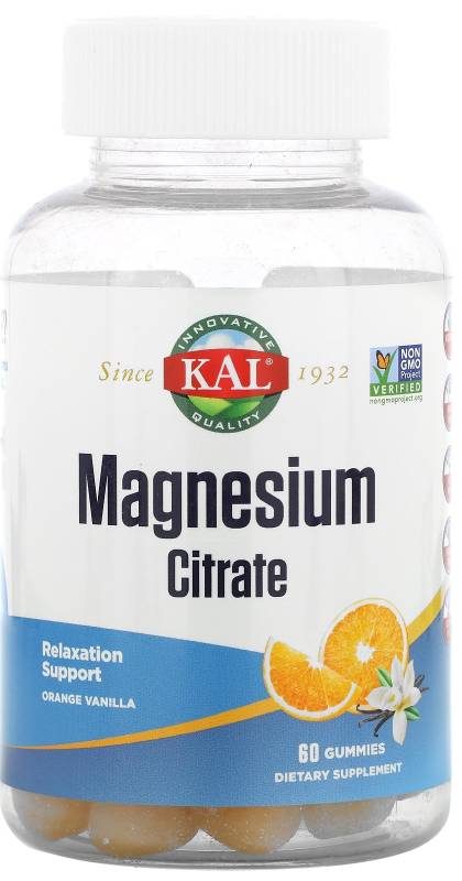 Kal: Magnesium Citrate Gummies 60ct