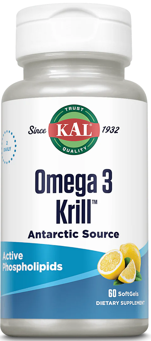 KAL: Omega 3 Krill Oil 60 Sg 500mg lemon