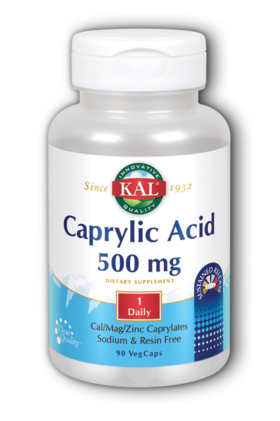 KAL: Caprylic Acid SR 500mg 90 ct