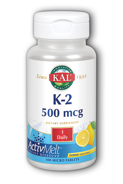 KAL: K2 ActivMelt (500 mcg Lemon) 100 ct Loz