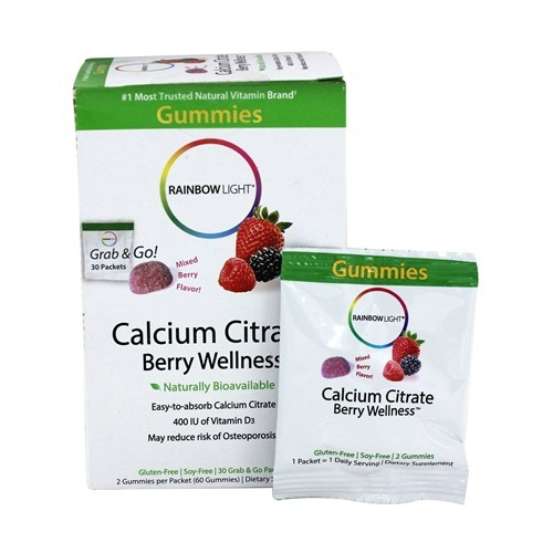 RAINBOW LIGHT: Calcium Citrate Berry Wellness Gummies 30 pkt