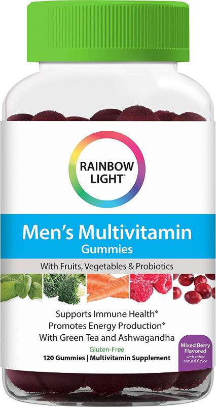 RAINBOW LIGHT: Men's Multivitamin Gummies Mixed Berry 120 GUMMY