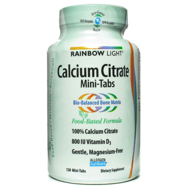 RAINBOW LIGHT: 100 Percent Calcium Citrate MiniTabs 120 tabs