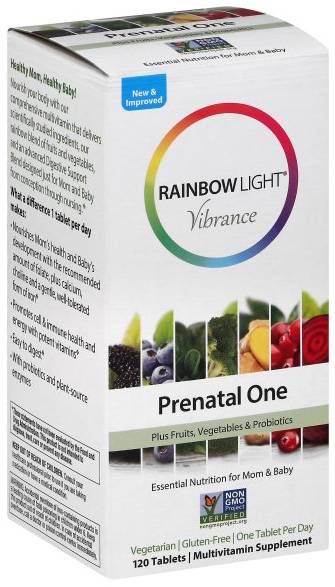 RAINBOW LIGHT: Vibrance Prenatal One NonGMO 120 TABLET
