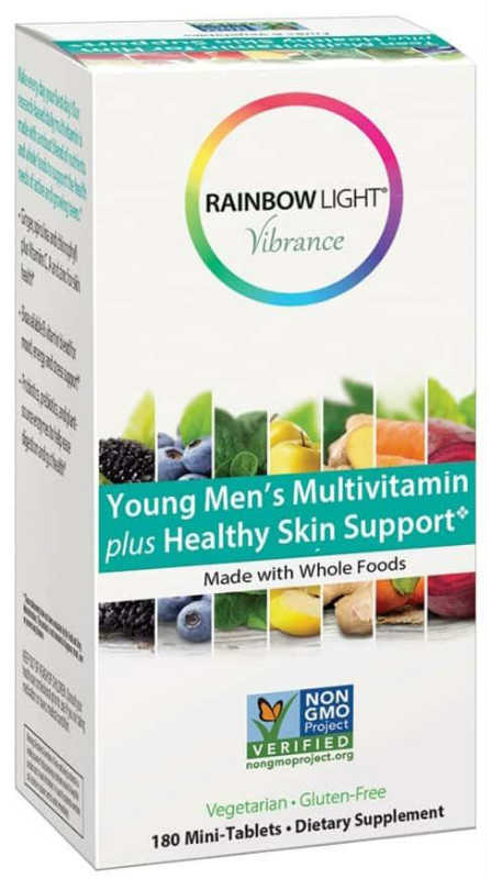 RAINBOW LIGHT: Vibrance Young Men's Multivitamin Plus Healthy Skin Support Mini Tabs 180 tablet