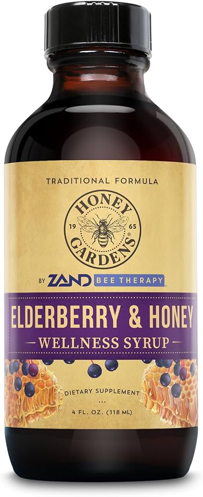 Honey Gardens: Elderberry Syrup 4 oz Liq