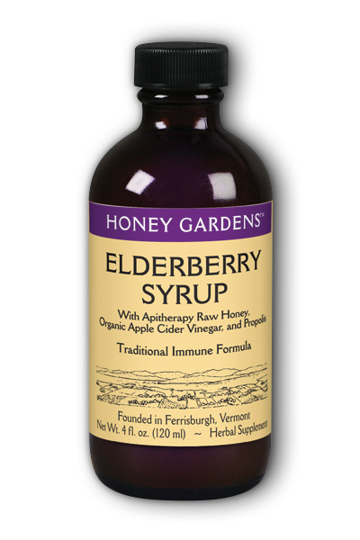 Honey Gardens: Elderberry Syrup 4 oz Liq