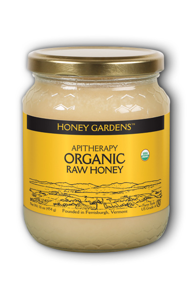 Honey Gardens: Raw Honey Organic 1lb Liq