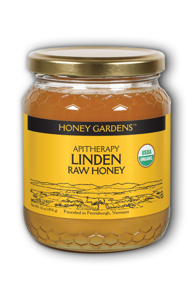 Honey Gardens: Raw Honey Linden 1LB
