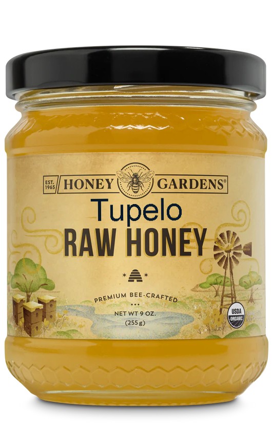 Honey Gardens: Raw Honey Tupelo 9oz