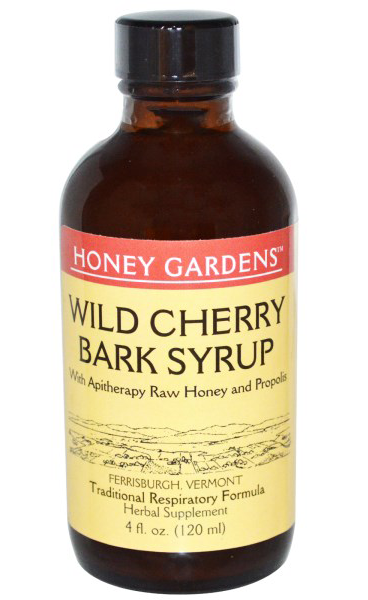 Honey Gardens: Wild Cherry Bark Syrup 6ea Liq