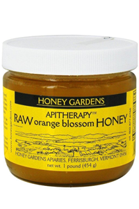 Honey Gardens: Raw Honey Orange Blossom 4ea Liq