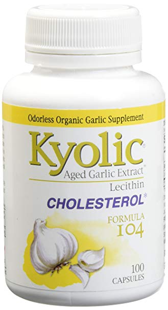 WAKUNAGA/KYOLIC: Kyolic Aged Garlic Extract With Lecithin Formula 104 100 caps