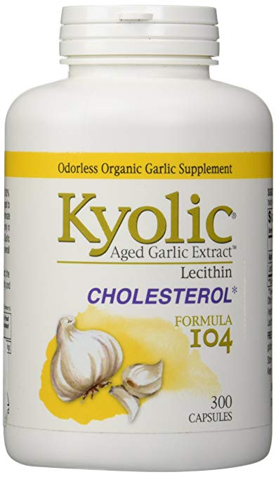 WAKUNAGA/KYOLIC: Kyolic Aged Garlic Extract With Lecithin Formula 104 300 caps