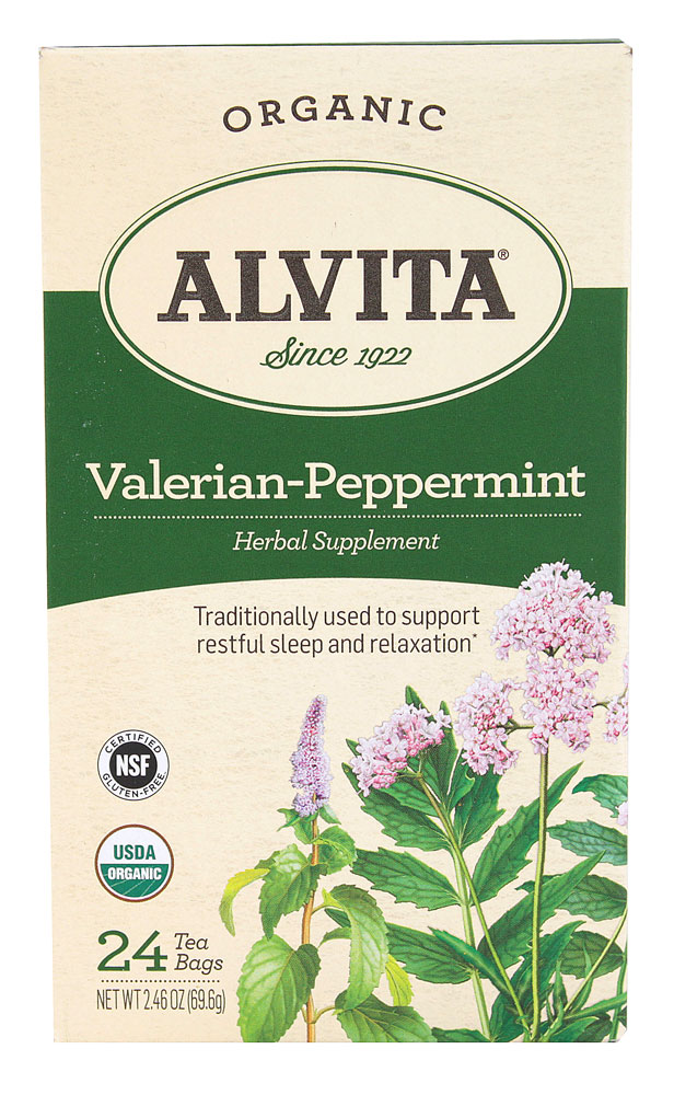 ALVITA TEAS: Valerian Peppermint Tea organic 24 bags