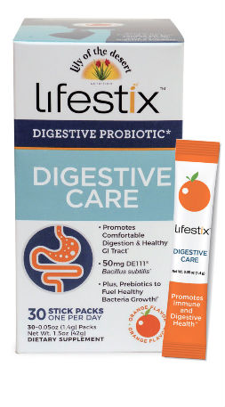 LILY OF THE DESERT NUTRITION: Lifestix Digestive Care - Orange 30 pkt