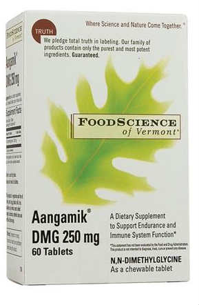 Aangamik DMG 250mg 60 tabs from FOODSCIENCE OF VERMONT
