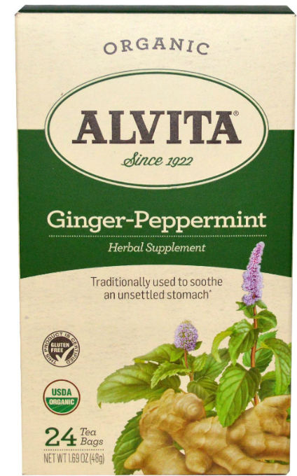 ALVITA TEAS: Ginger-Peppermint Tea 24 bags