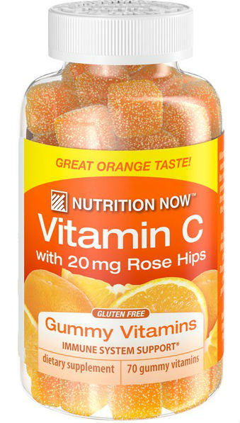 NUTRITION NOW: Gummy Vitamin C with 20 mg Rose Hips 70 ct
