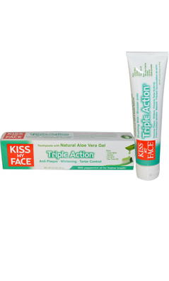 KISS MY FACE: TRIPLE ACTION TOOTHPASTE 3.4OZ