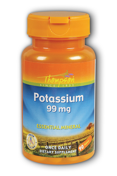 Organic Potassium 90ct 99mg from Thompson Nutritional