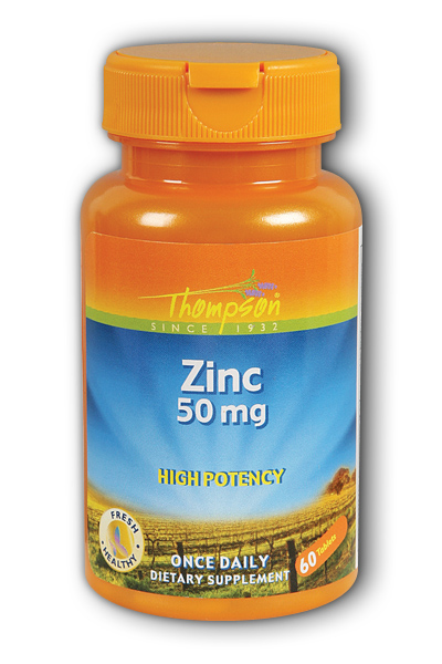 Thompson Nutritional: High Potency Zinc 60ct 50mg