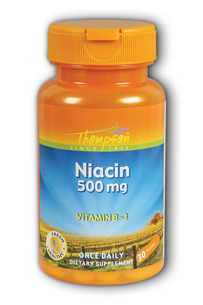 Thompson Nutritional: Niacin 500 30ct 500mg