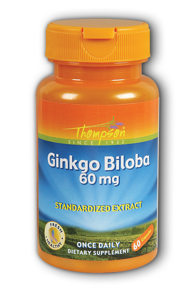 Thompson Nutritional: Ginkgo biloba extract 60mg 60ct 60mg