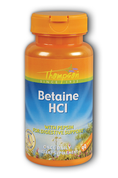 Betaine HCl with Pepsin, 60ct 440mg
