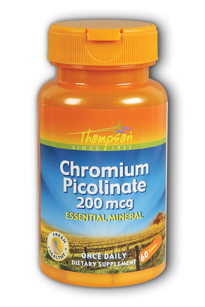 Thompson Nutritional: Chromium Picolinate 200mcg 60ct 200mcg